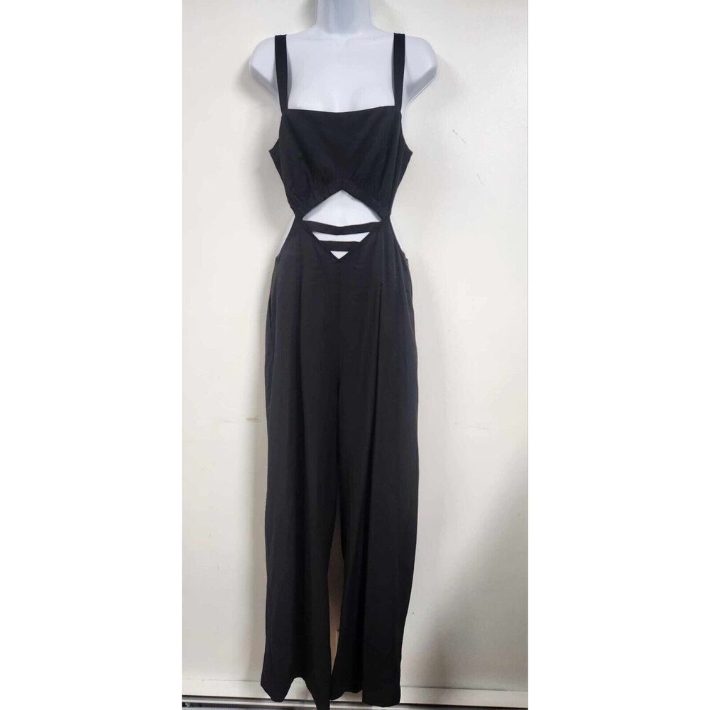- Anthropologie SOVERE Cutout Jumpsuit Size L - Picture 4 of 7
